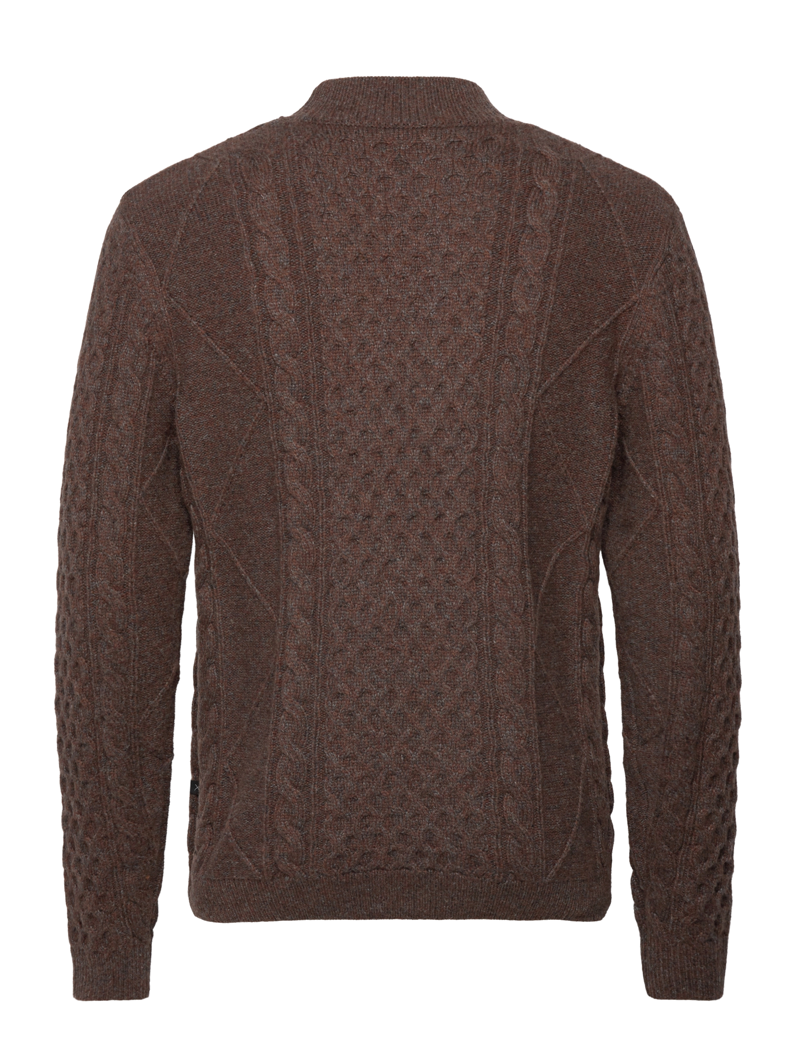 Clean Cut Copenhagen - Morgan wool knit - dark brown melange - 2