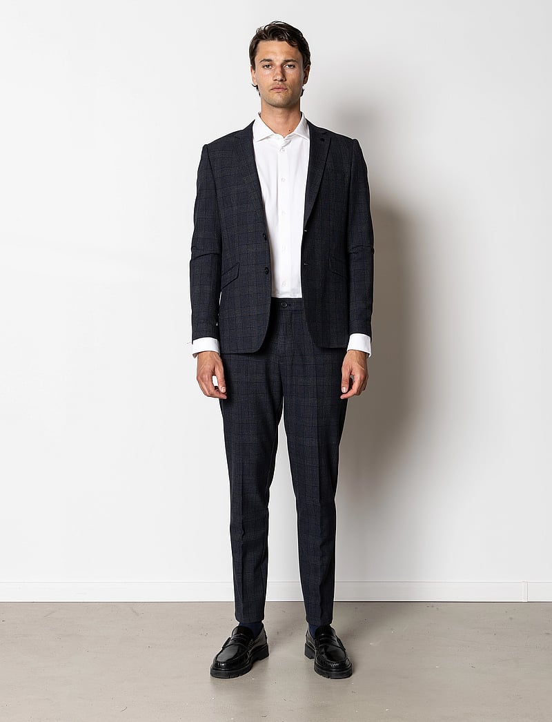 Clean Cut Copenhagen - Copenhagen XO Valdemar pants - vabaaja püksid - navy check - 4