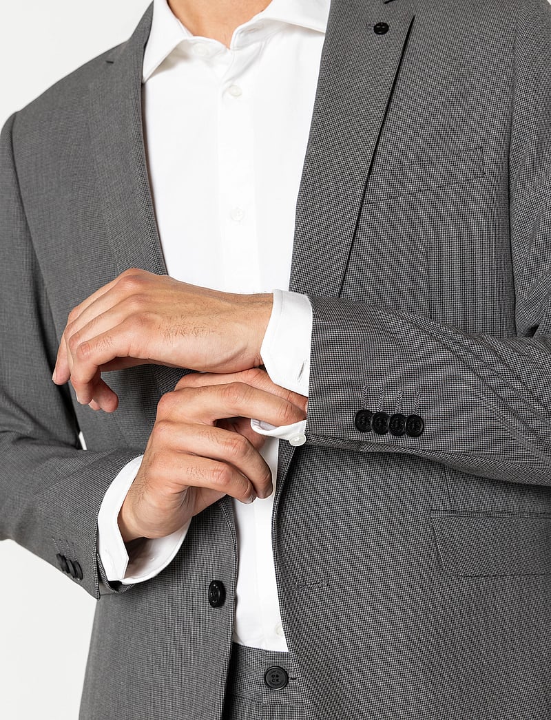 Clean Cut Copenhagen - Conrad XO blazer - enkeltradede blazere - grey check - 4