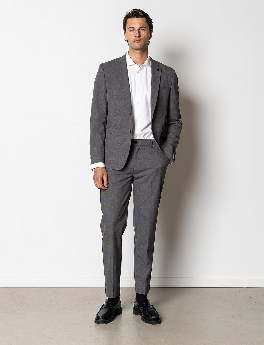 Clean Cut Copenhagen - Copenhagen XO Conrad pants - kostymbyxor - grey check - 3