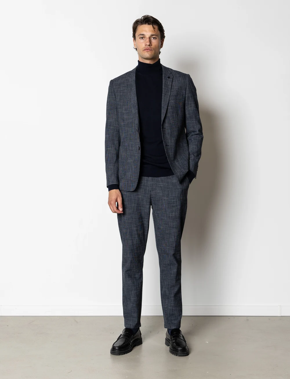Clean Cut Copenhagen - Copenhagen XO Marius pants - casual - navy melange - 3