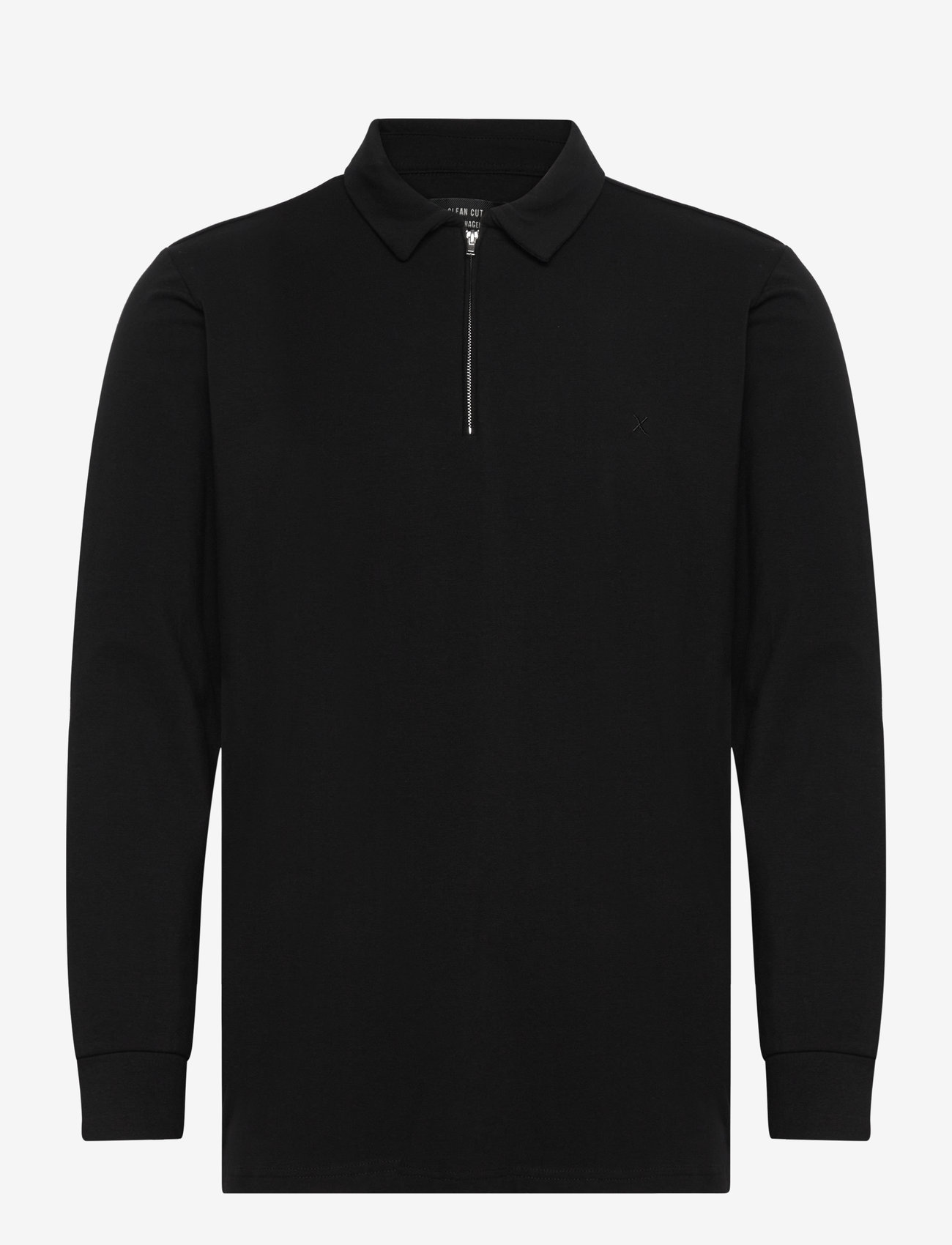 Clean Cut Copenhagen - Clean Formal Polo L/S - black - 0