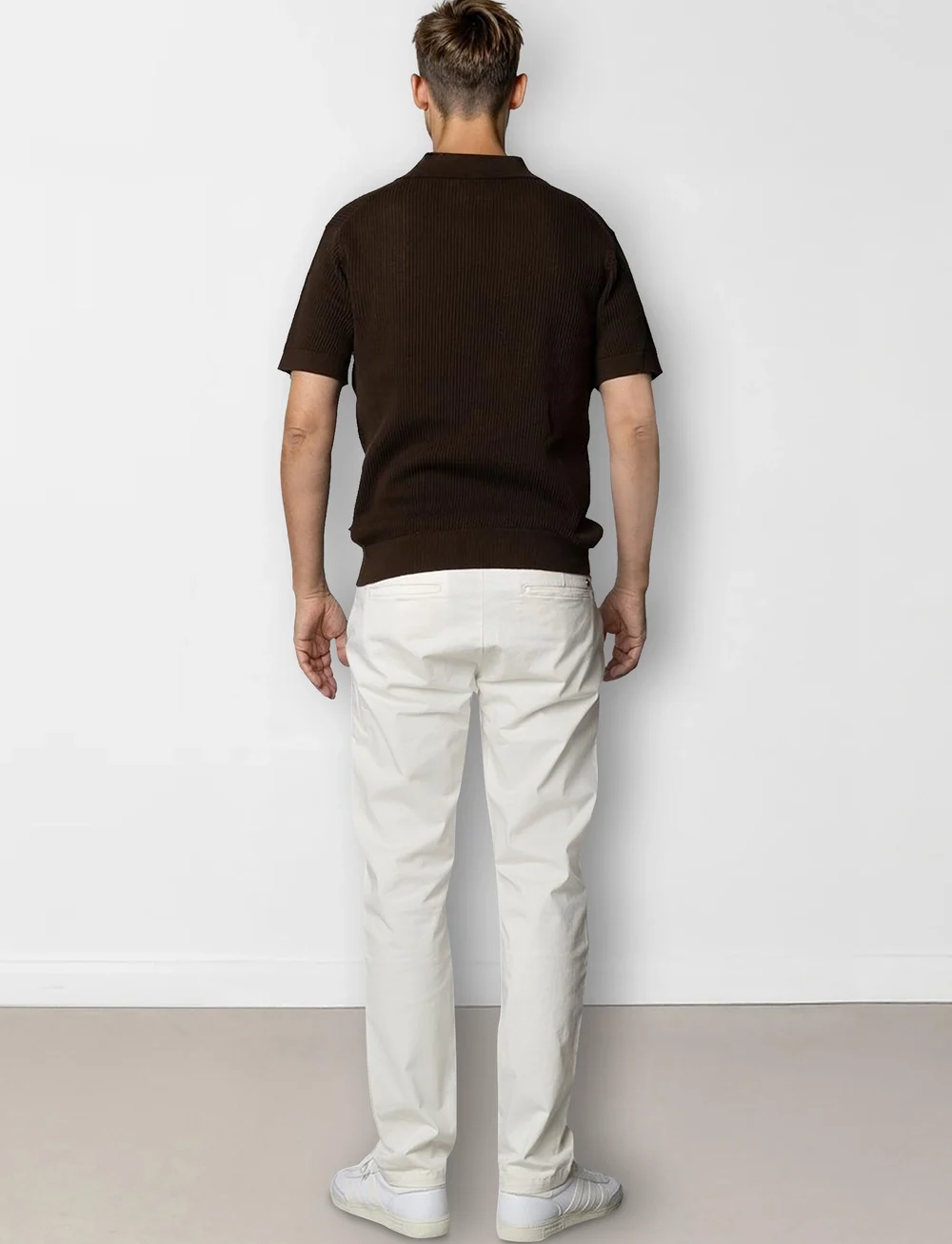 Clean Cut Copenhagen - Oliver knitted polo - gestrickte polohemden - dark brown - 5