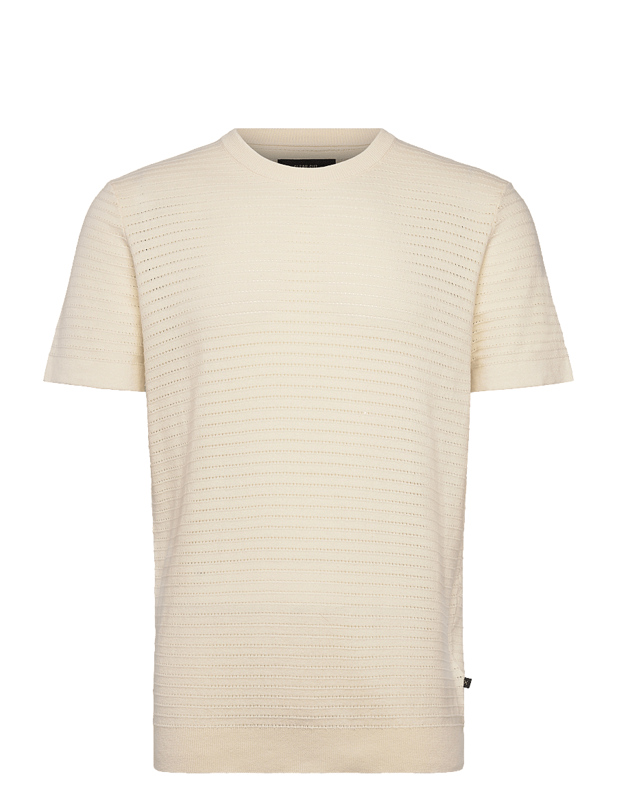 Clean Cut Copenhagen - Owen knitted t-shirt - t-krekli ar īsām piedurknēm - ecru - 1