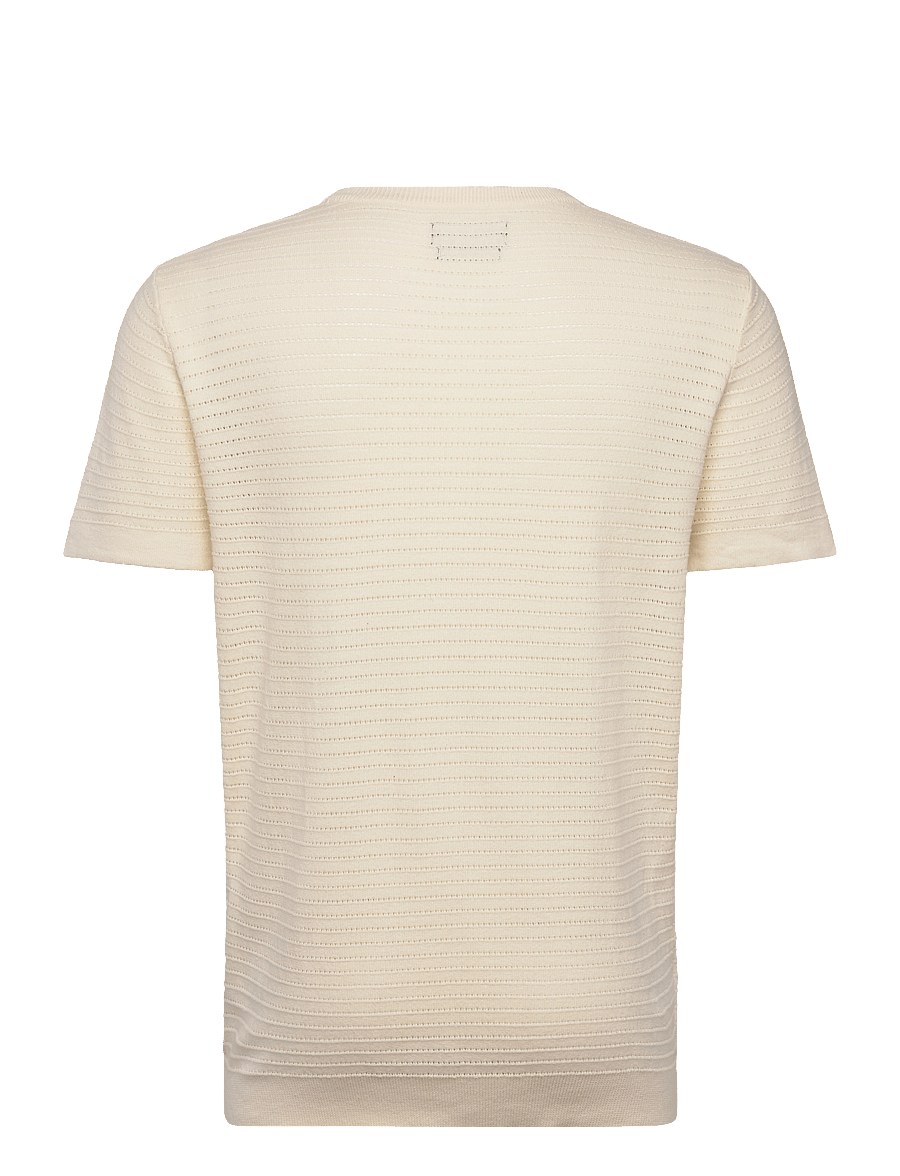 Clean Cut Copenhagen - Owen knitted t-shirt - t-krekli ar īsām piedurknēm - ecru - 2