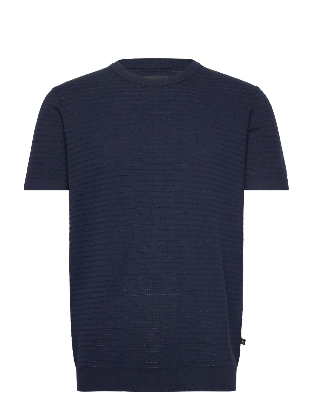 Clean Cut Copenhagen Owen knitted t-shirt - Clean Cut Copenhagen - NAVY / navy