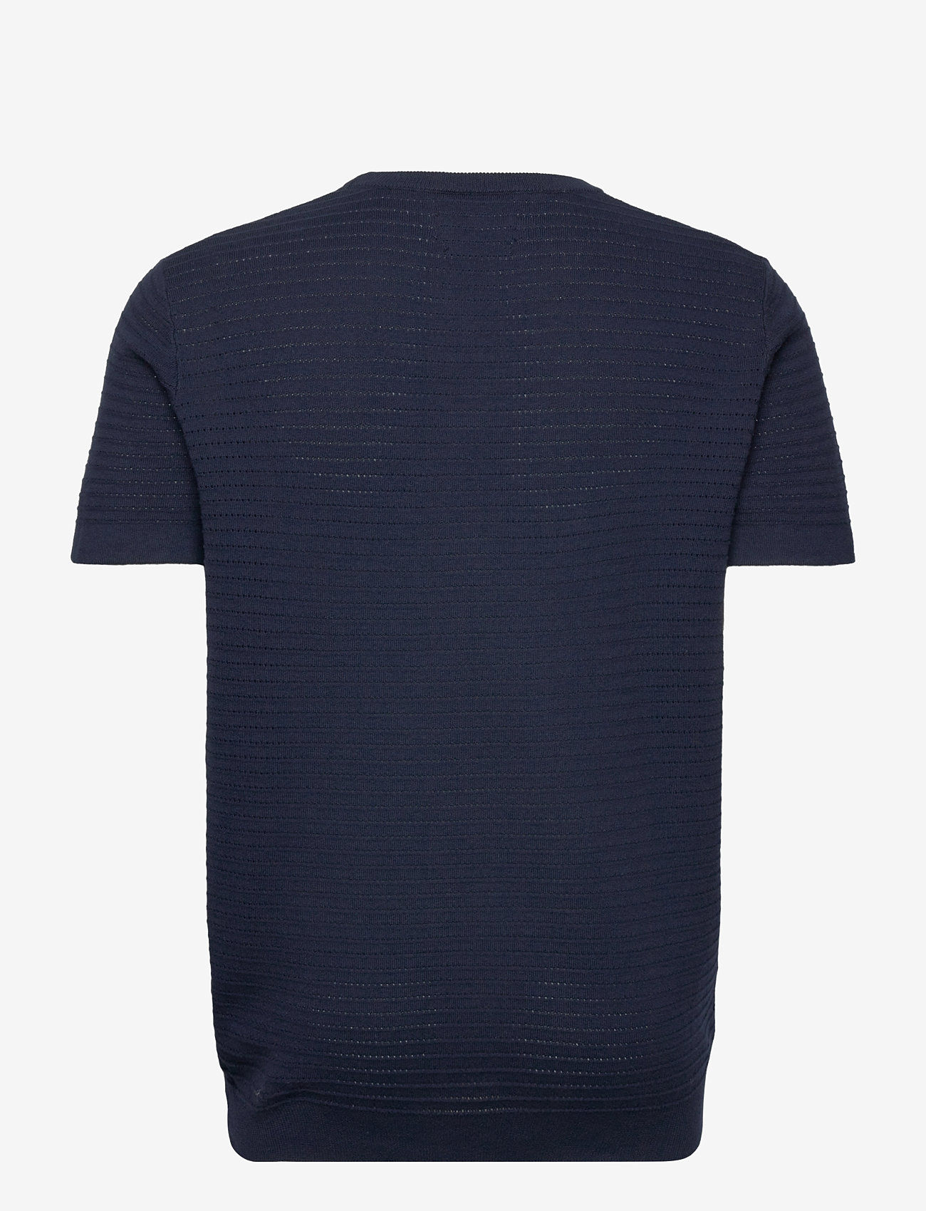 Clean Cut Copenhagen - Owen knitted t-shirt - kortärmade t-shirts - navy - 2