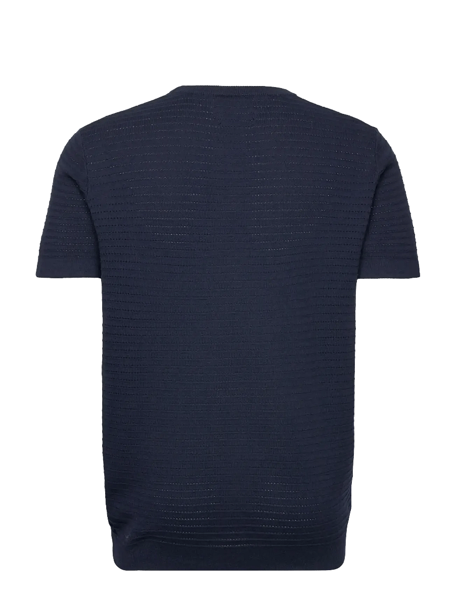 Clean Cut Copenhagen - Owen knitted t-shirt - kurzärmelig - navy - 2