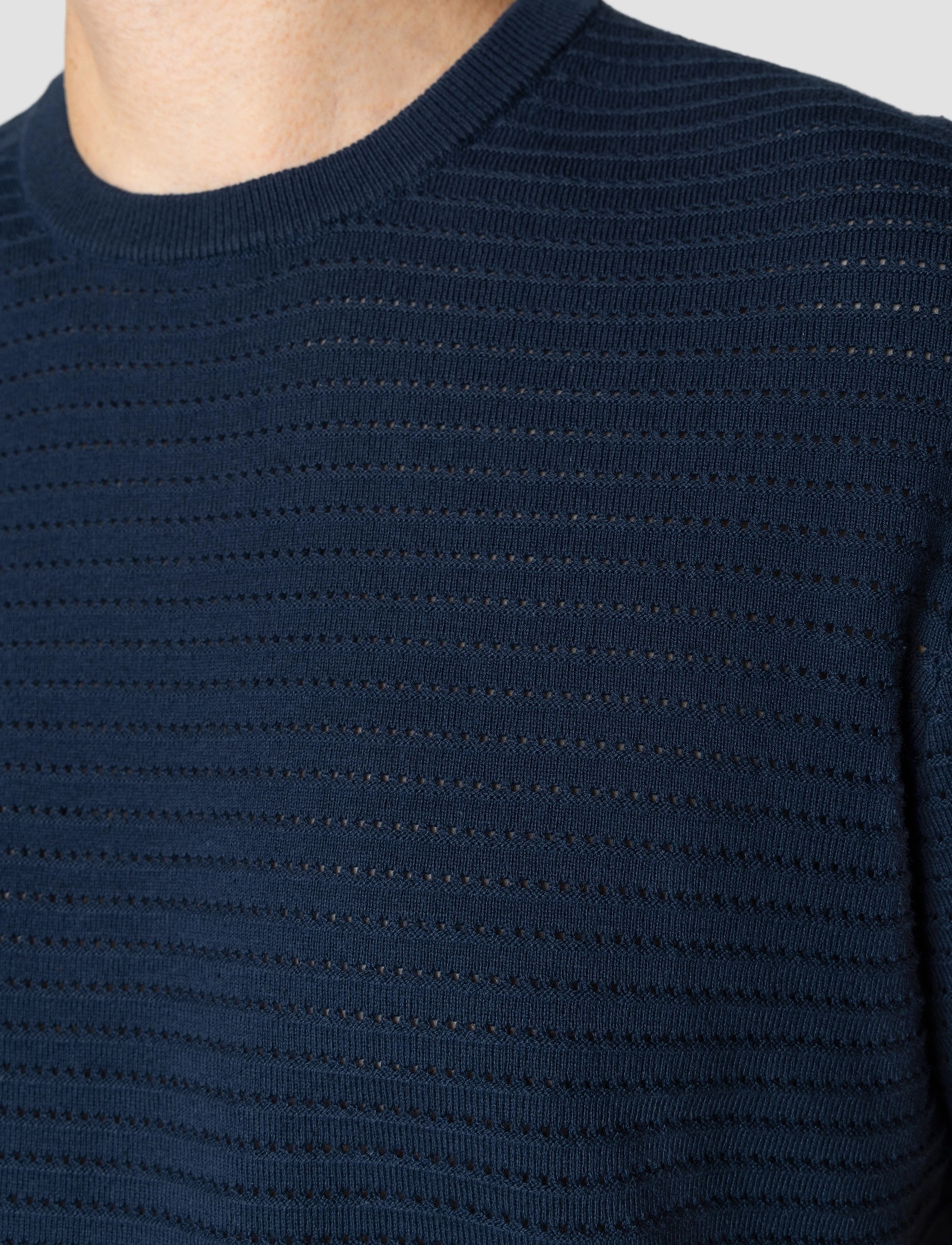 Clean Cut Copenhagen - Owen knitted t-shirt - kurzärmelig - navy - 3