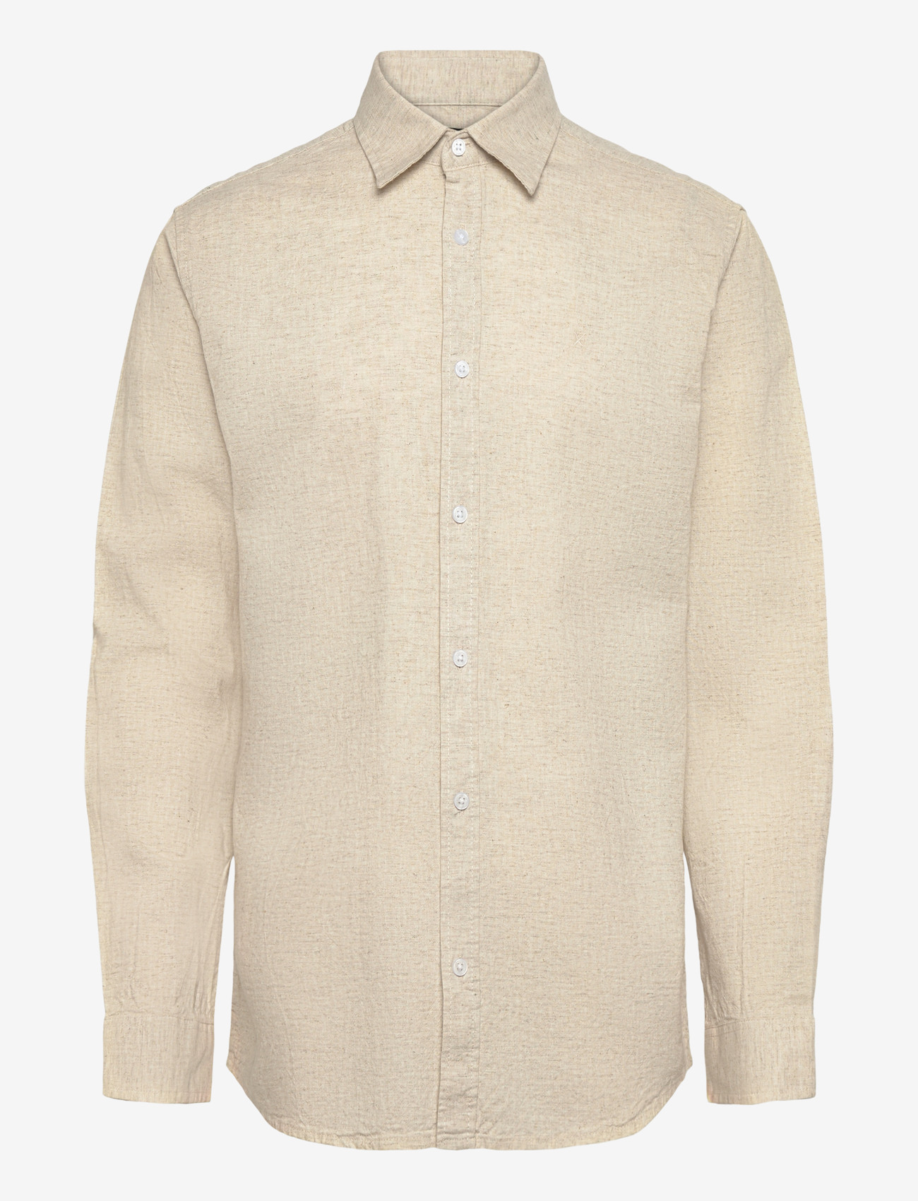 Clean Cut Copenhagen - Luca shirt L/S - hørskjorter - light beige - 1