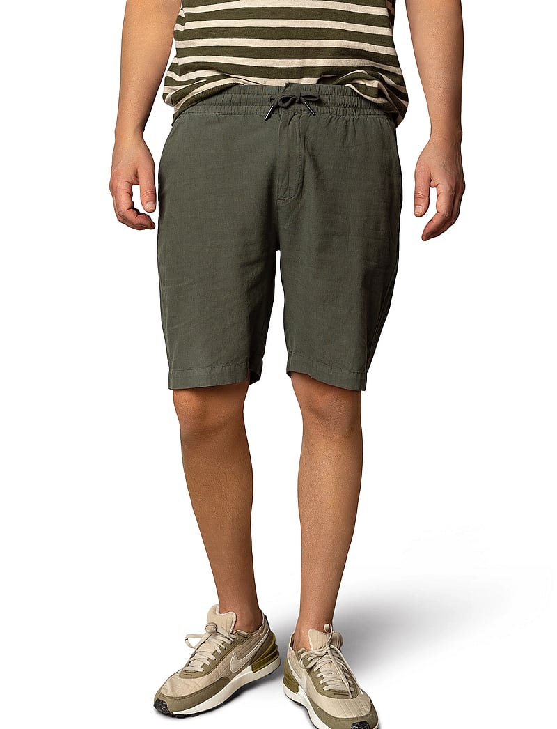 Clean Cut Copenhagen - Barcelona Luca shorts - leinen-shorts - army - 0