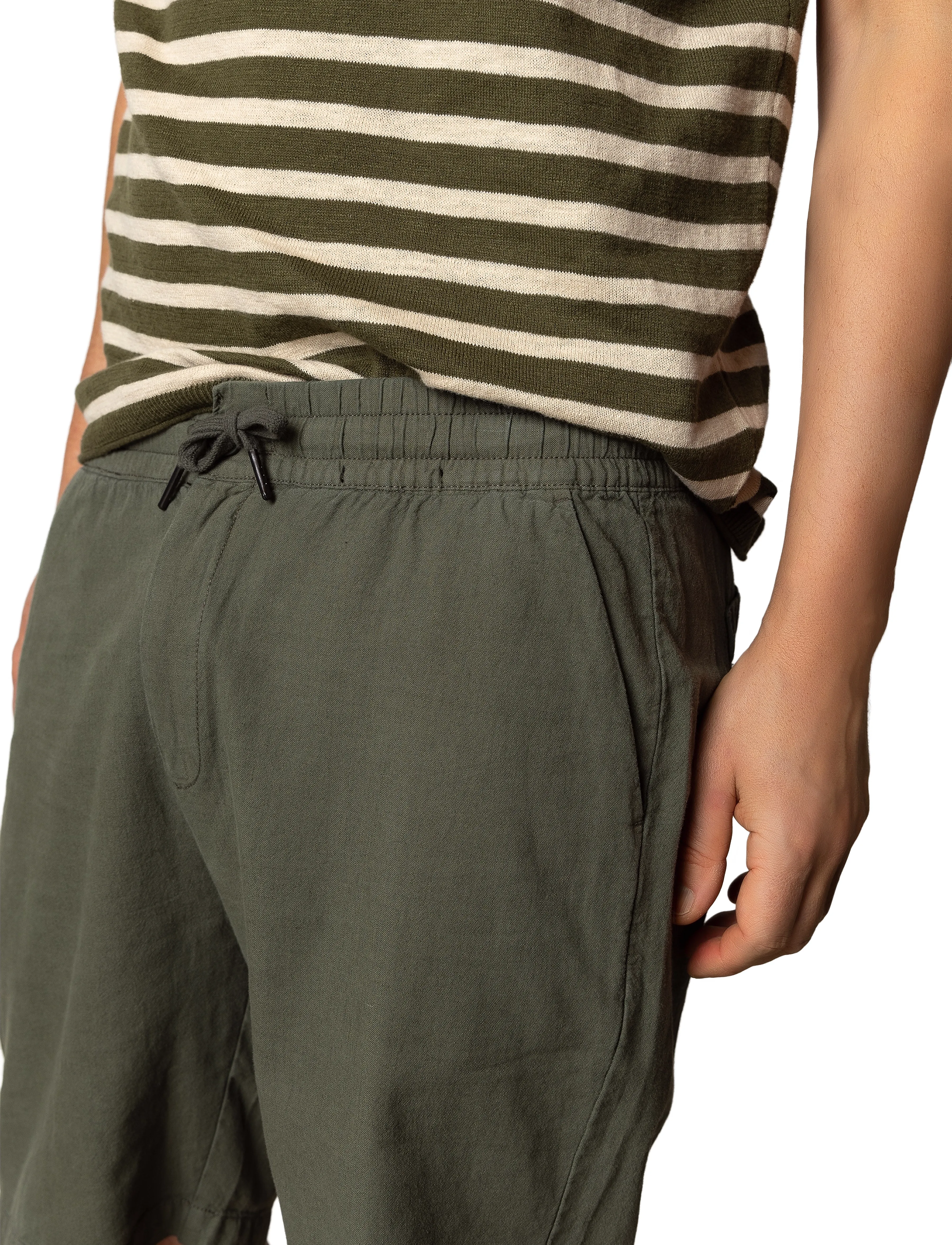 Clean Cut Copenhagen - Barcelona Luca shorts - hørshorts - army - 3