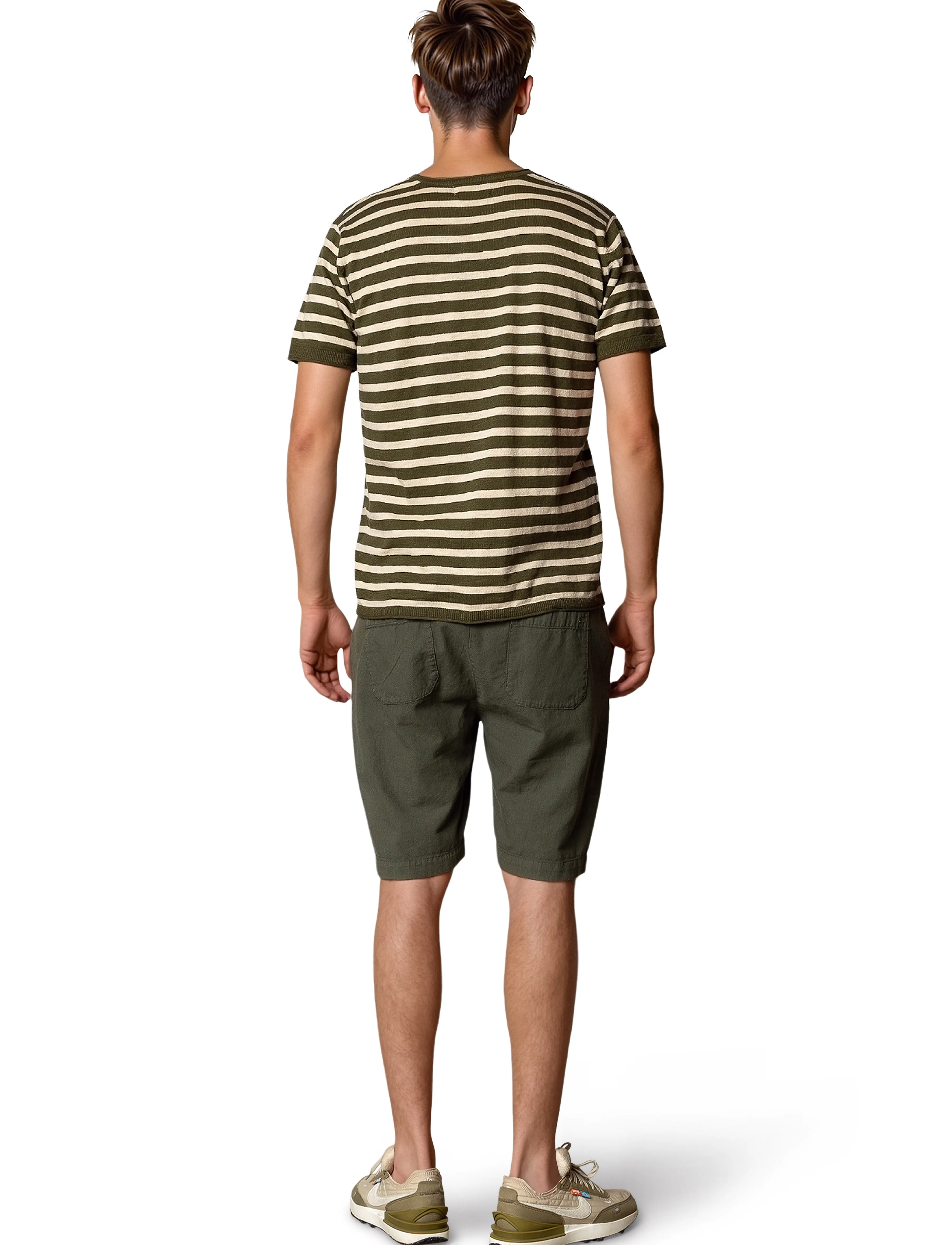 Clean Cut Copenhagen - Barcelona Luca shorts - hørshorts - army - 5