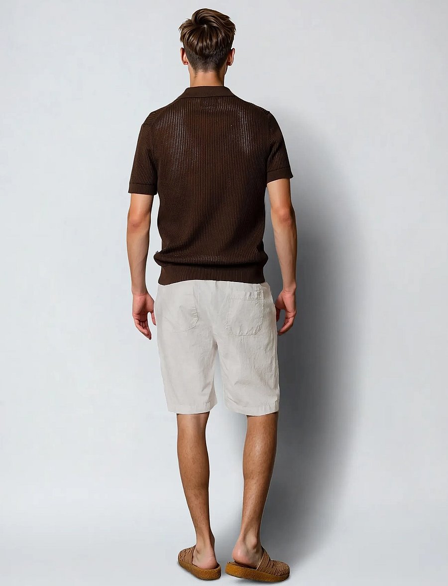 Clean Cut Copenhagen - Barcelona Luca shorts - hörstuttbuxur - light beige - 4