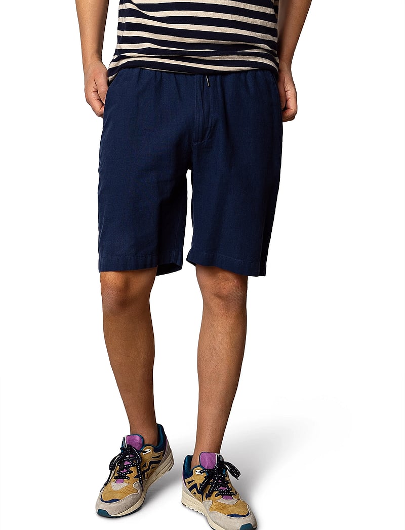 Clean Cut Copenhagen - Barcelona Luca shorts - leinen-shorts - navy - 0
