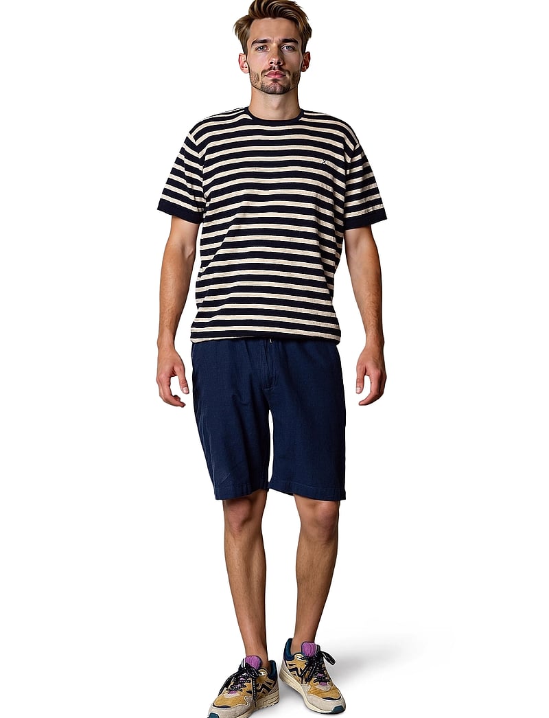 Clean Cut Copenhagen - Barcelona Luca shorts - leinen-shorts - navy - 4