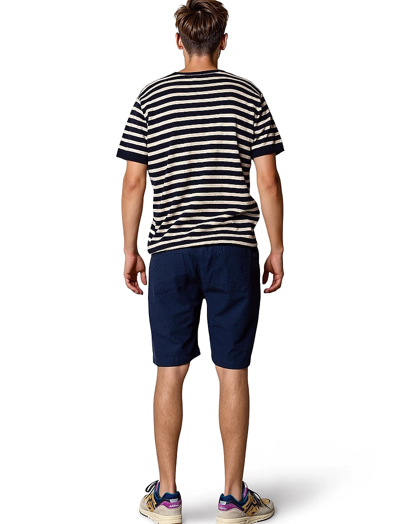 Clean Cut Copenhagen - Barcelona Luca shorts - leinen-shorts - navy - 5
