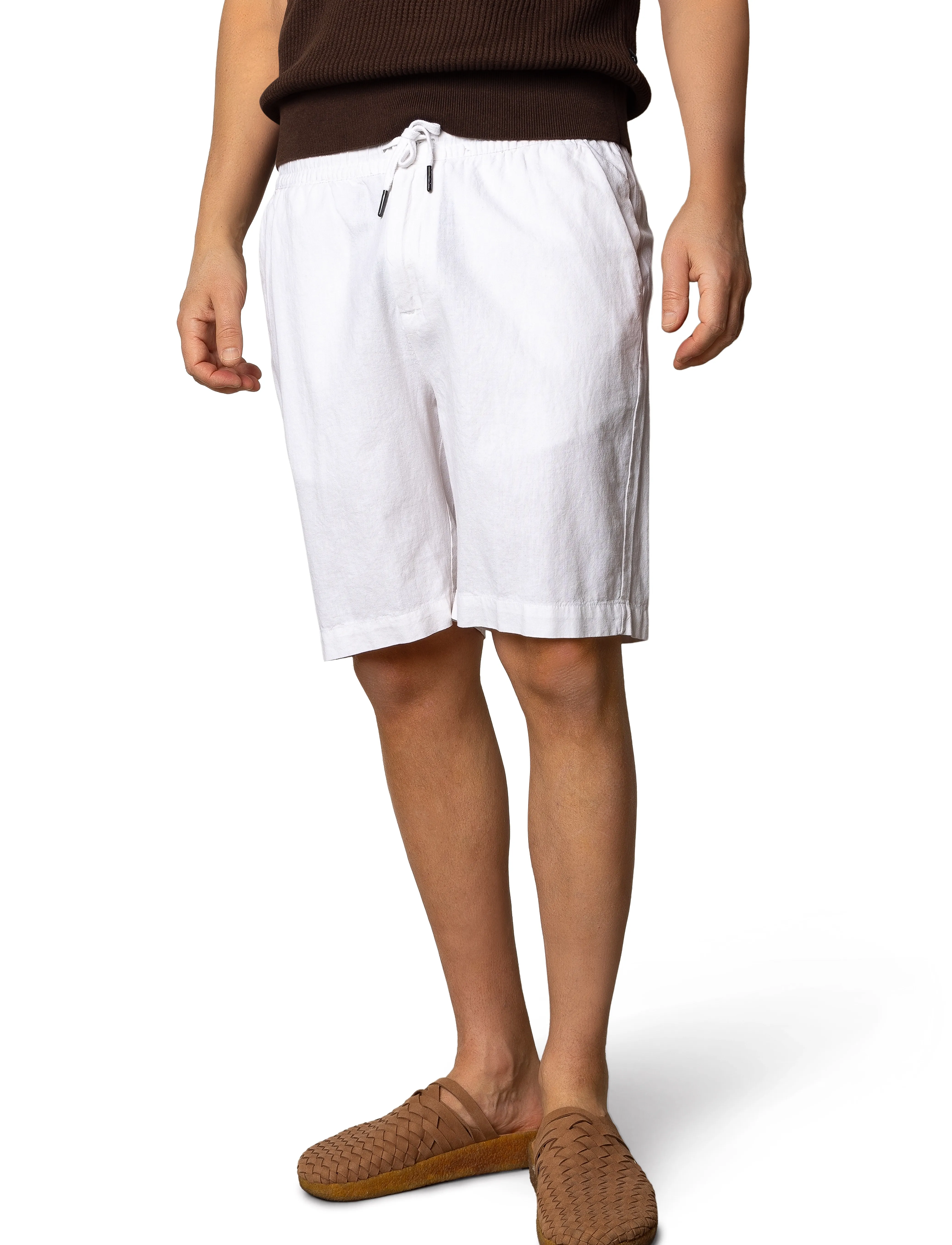 Clean Cut Copenhagen Barcelona Luca Shorts, Mænd, Snøreshorts, Hvid, Str: XS