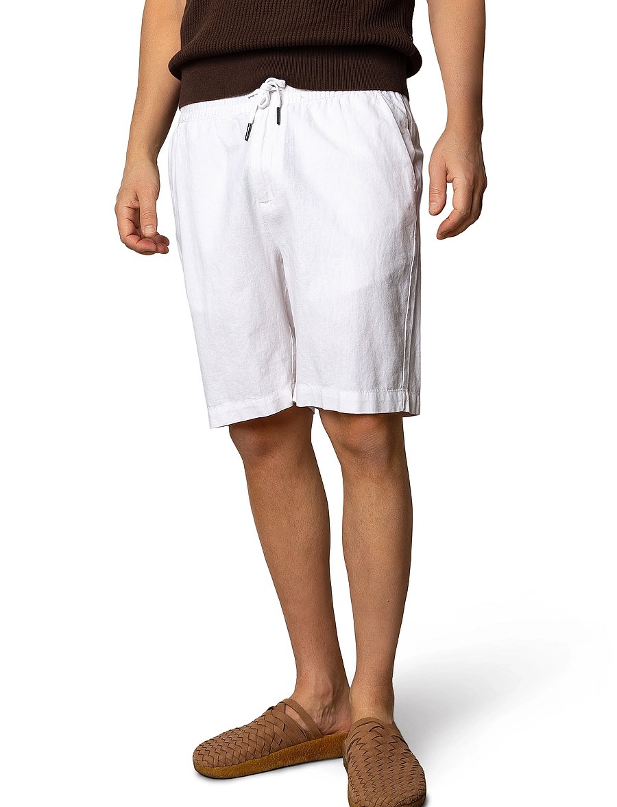 Clean Cut Copenhagen - Barcelona Luca shorts - hørshorts - white - 0