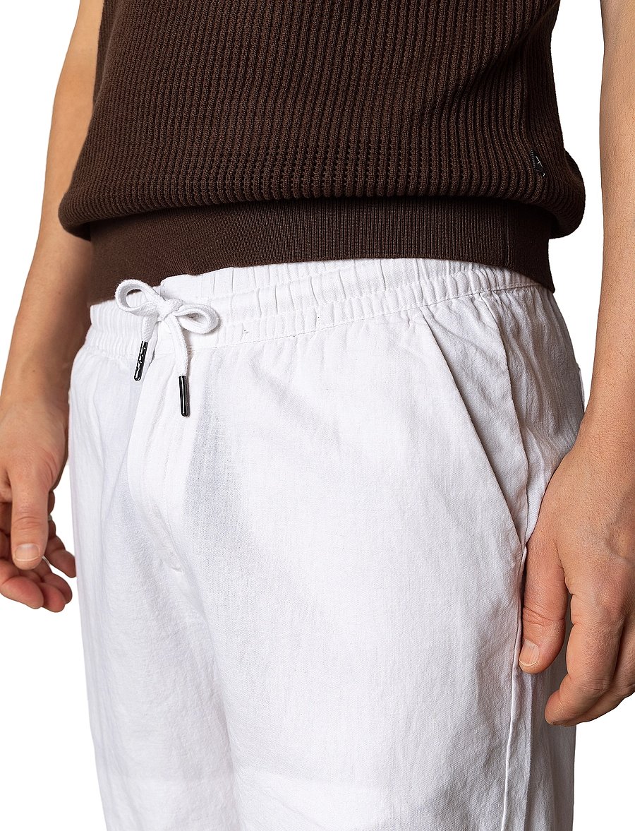 Clean Cut Copenhagen - Barcelona Luca shorts - hørshorts - white - 3