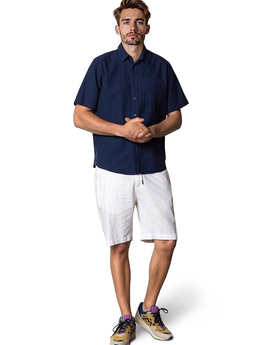 Clean Cut Copenhagen - Barcelona Luca shorts - hørshorts - white - 4