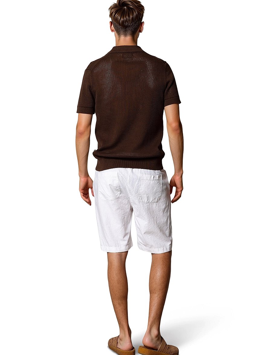 Clean Cut Copenhagen - Barcelona Luca shorts - hørshorts - white - 5