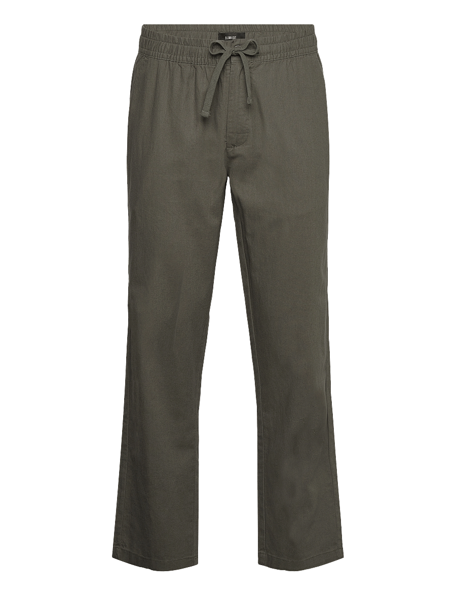 Clean Cut Copenhagen - Barcelona Luca pants - leinenhosen - army - 1