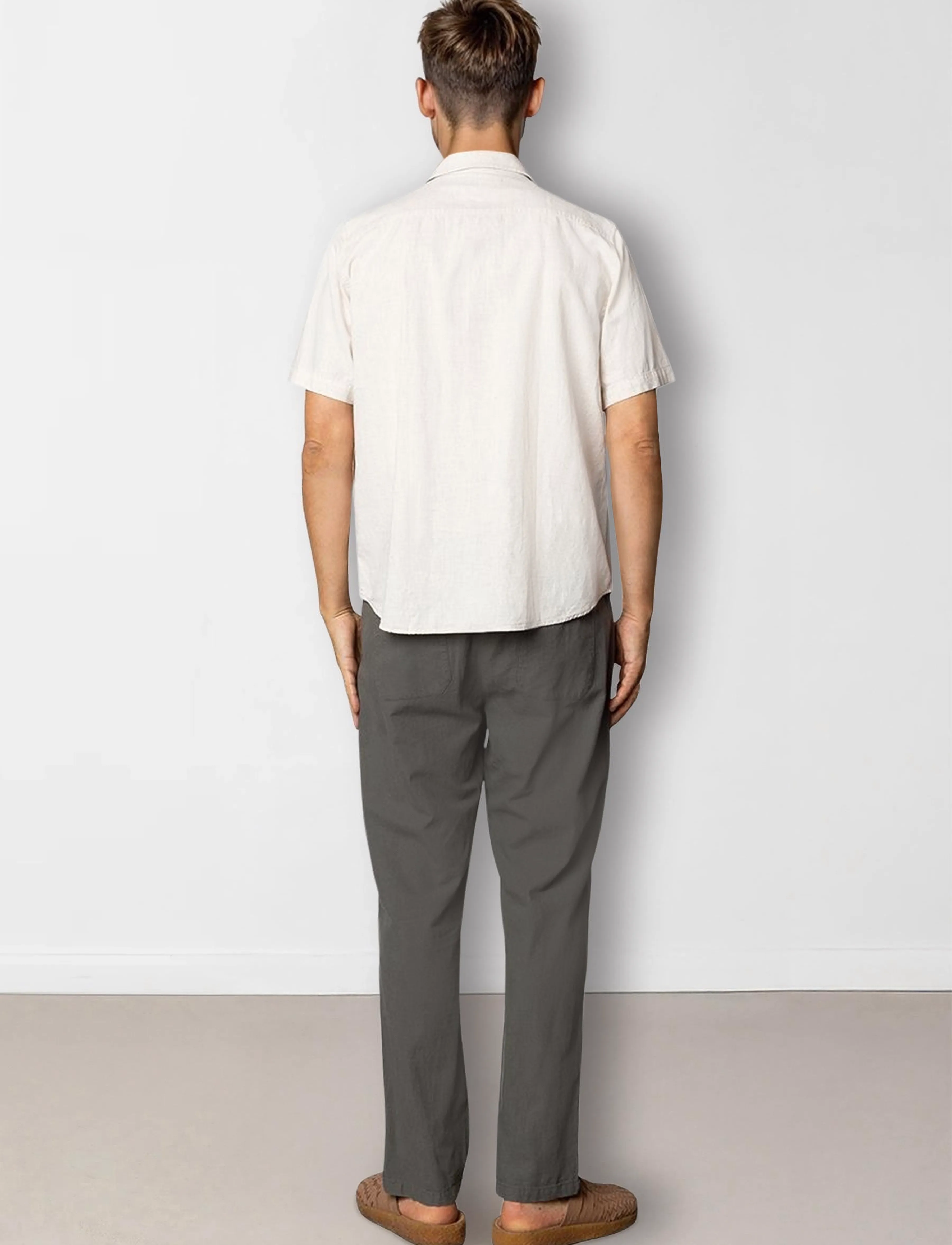 Clean Cut Copenhagen - Barcelona Luca pants - hørbukser - army - 5