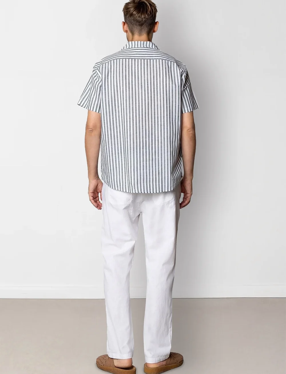 Clean Cut Copenhagen - Barcelona Luca pants - hørbukser - white - 5