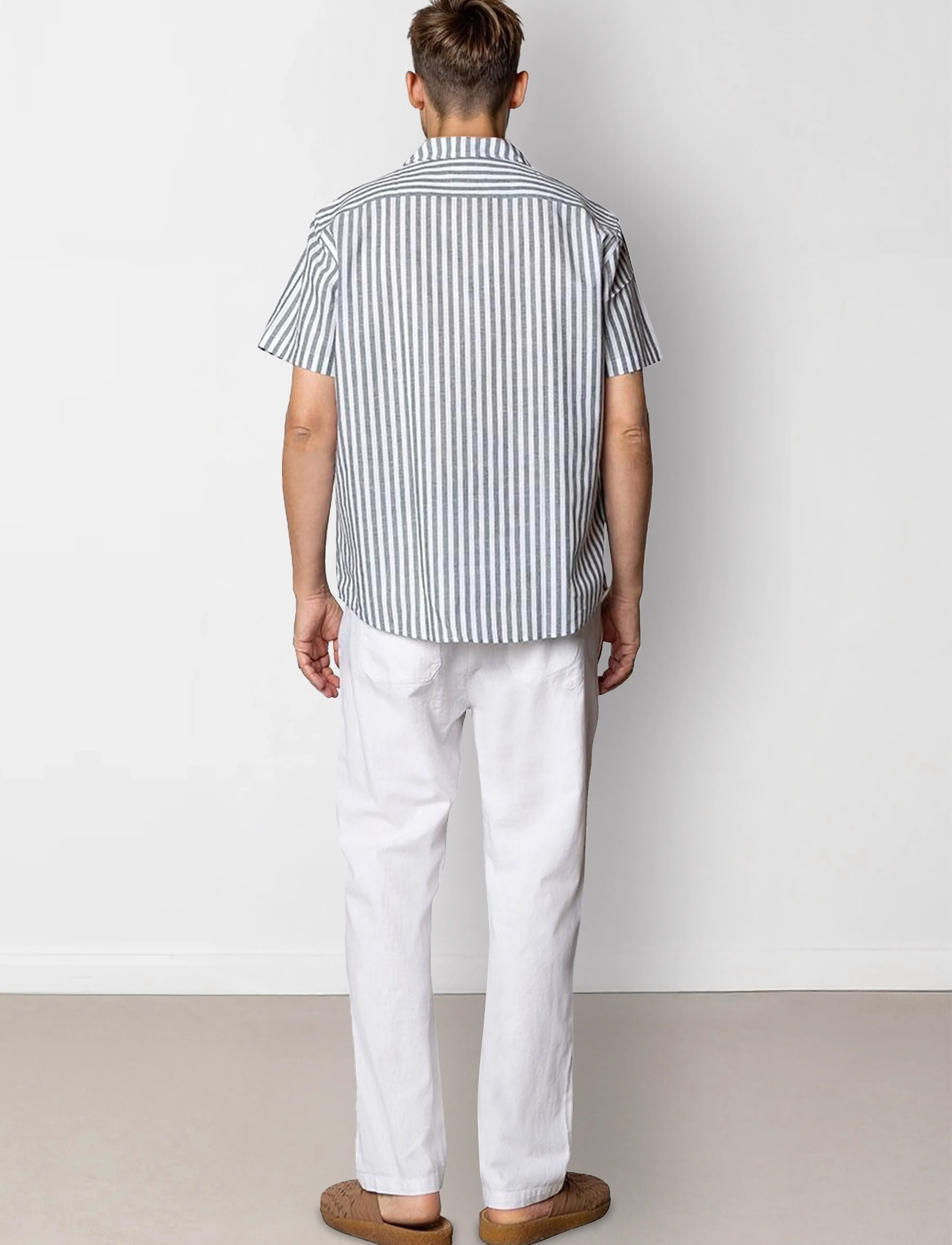 Clean Cut Copenhagen - Barcelona Luca pants - leinenhosen - white - 5