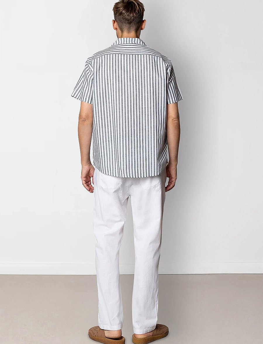 Clean Cut Copenhagen - Barcelona Luca pants - leinenhosen - white - 5