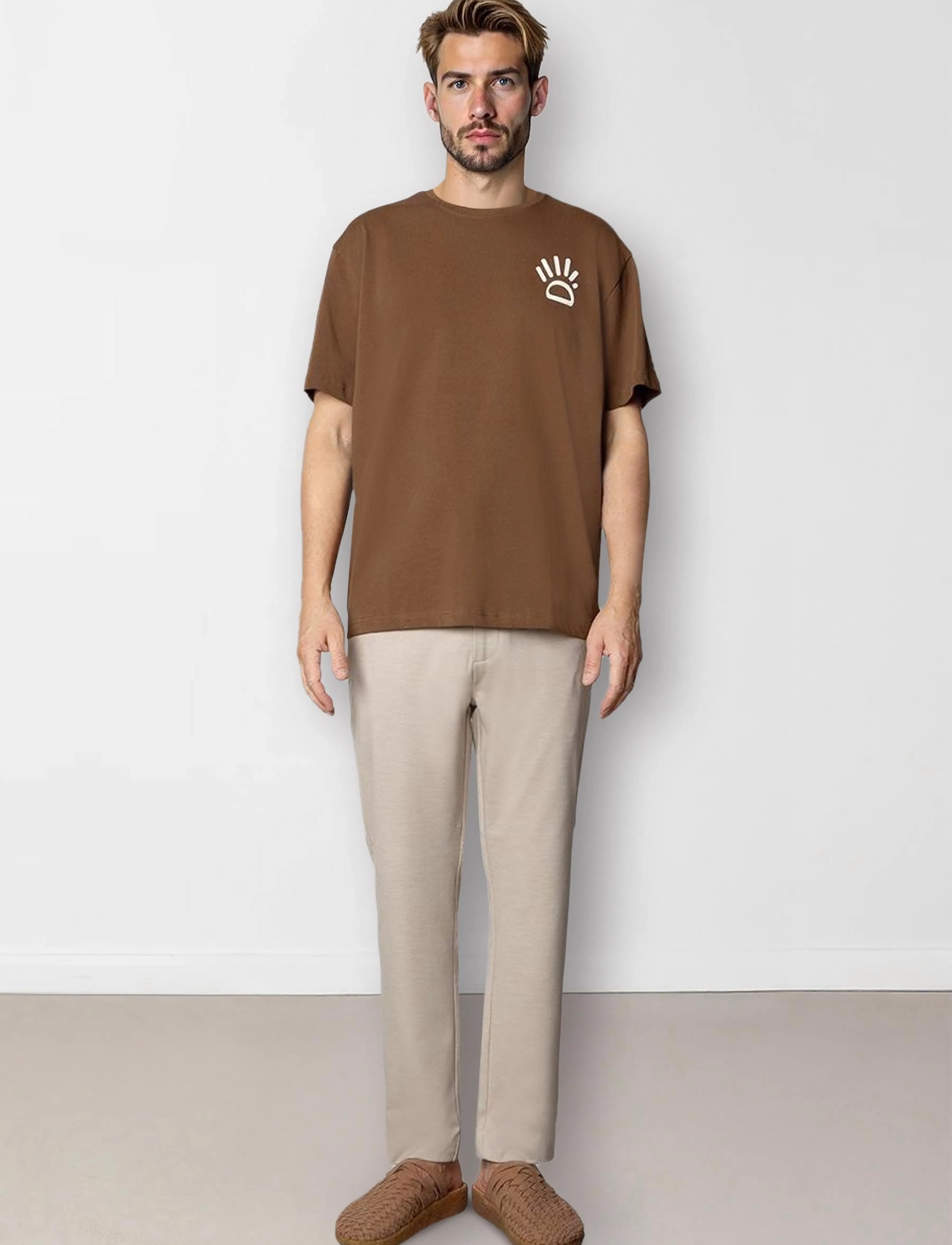 Clean Cut Copenhagen - Michael organic T-shirt - laveste priser - brown - 4