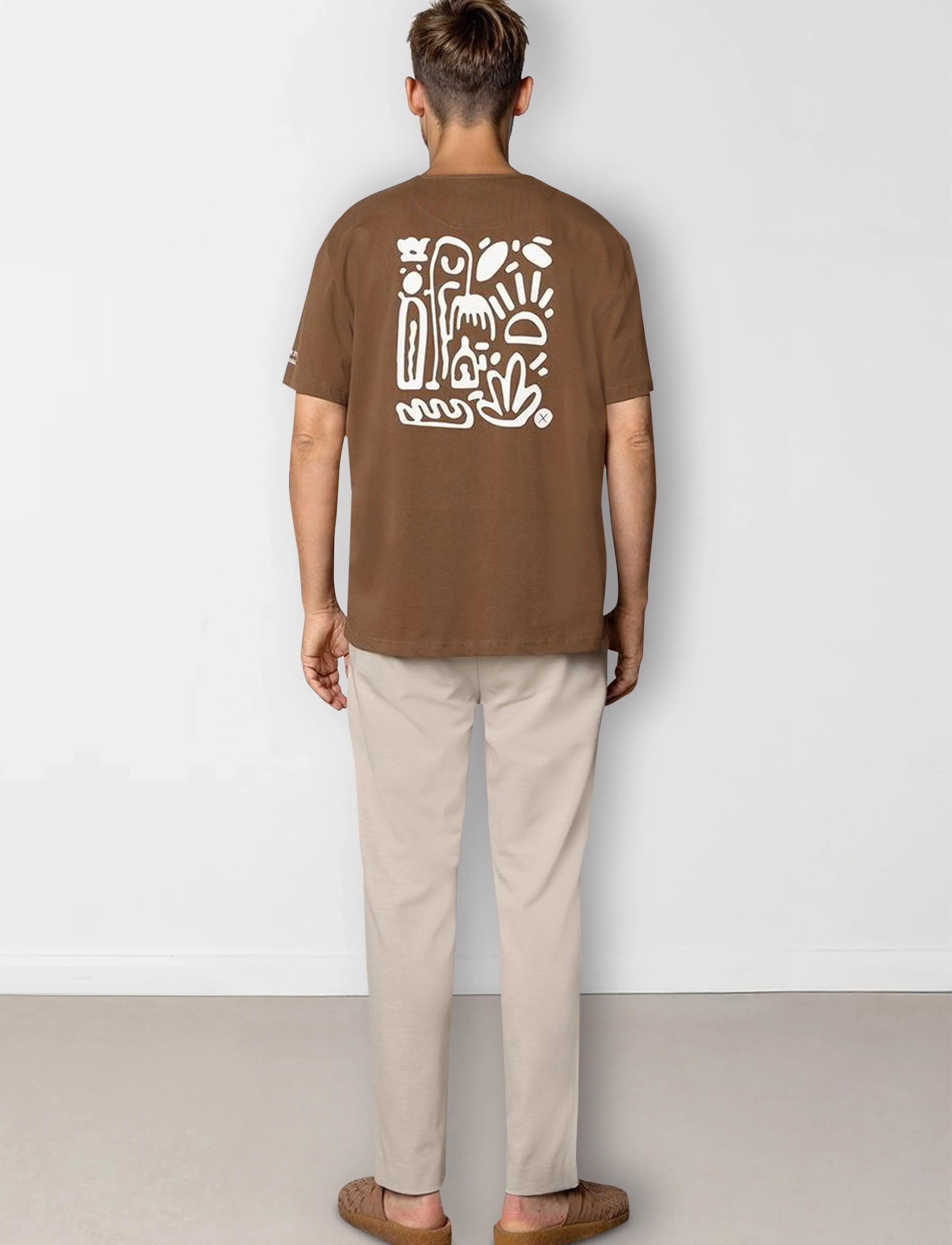Clean Cut Copenhagen - Michael organic T-shirt - laveste priser - brown - 5