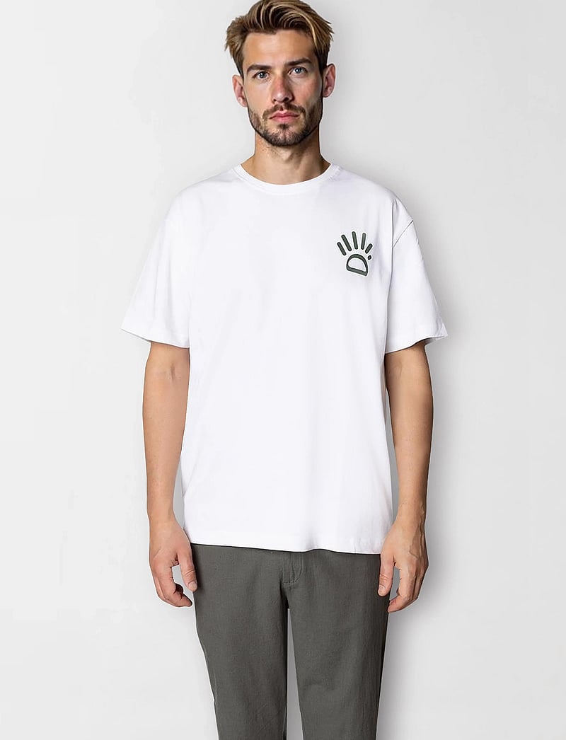 Clean Cut Copenhagen - Michael organic T-shirt - kortærmede t-shirts - white - 0
