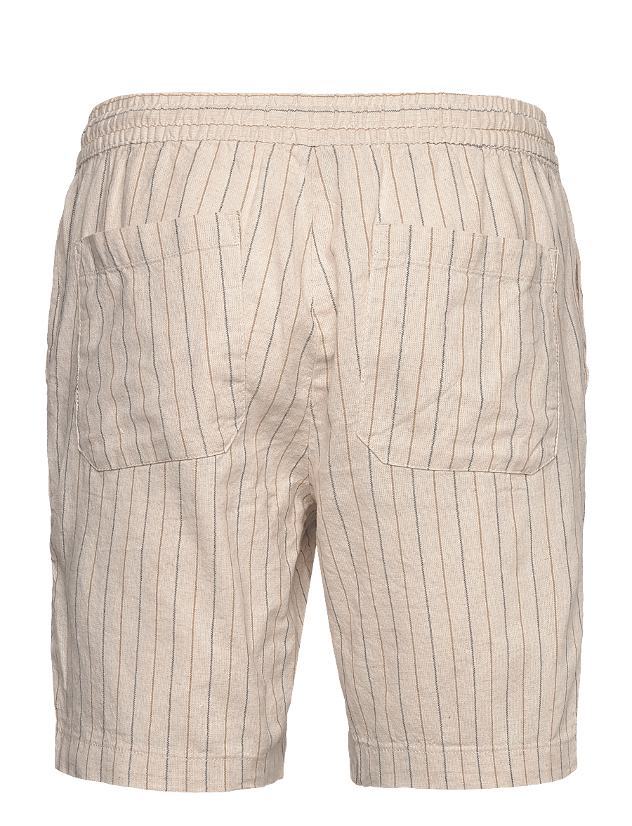 Clean Cut Copenhagen - Barcelona Ran shorts - linneshorts - light beige striped - 2