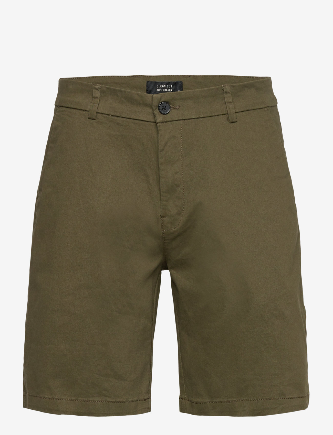 Clean Cut Copenhagen - Milano twill shorts - chinos shorts - army - 1