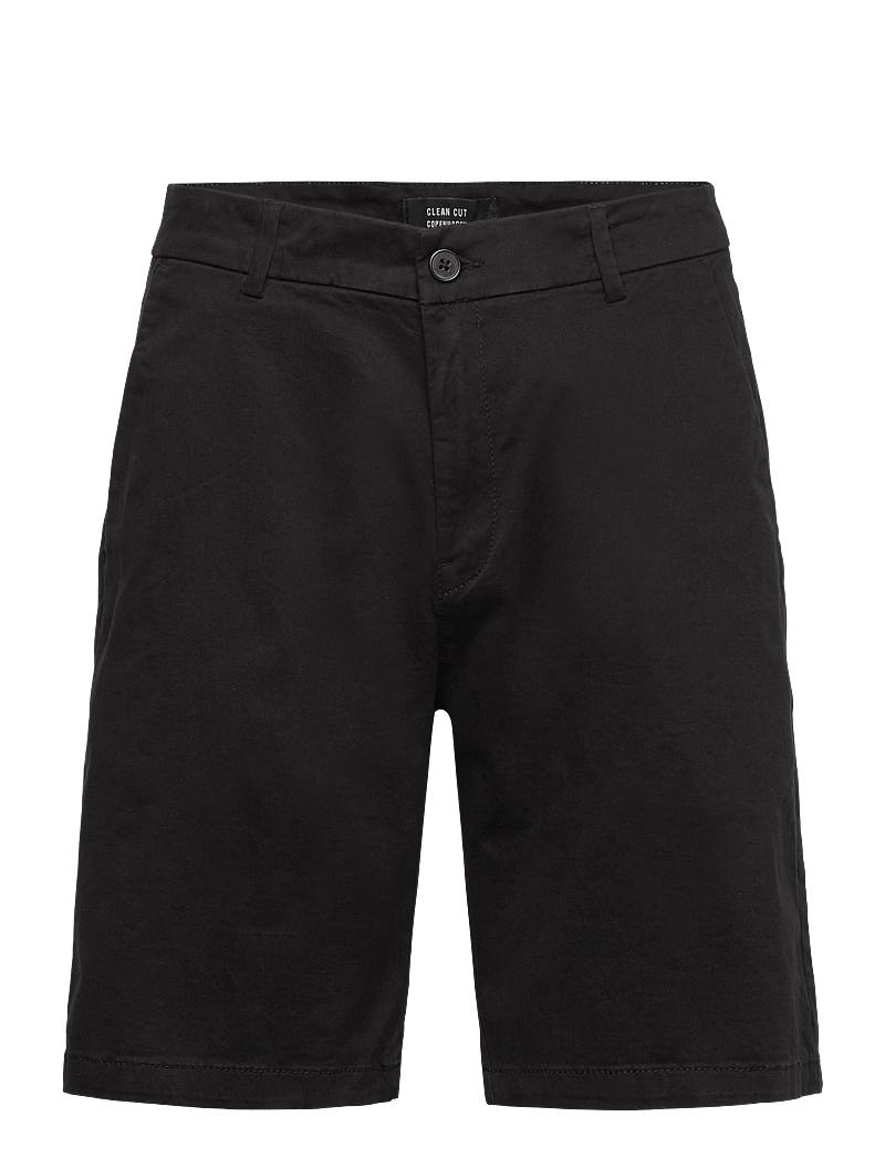 Clean Cut Copenhagen - Milano twill shorts - chinos shorts - black - 1