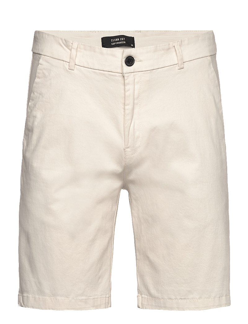 Clean Cut Copenhagen - Milano twill shorts - chinos shorts - ecru - 1