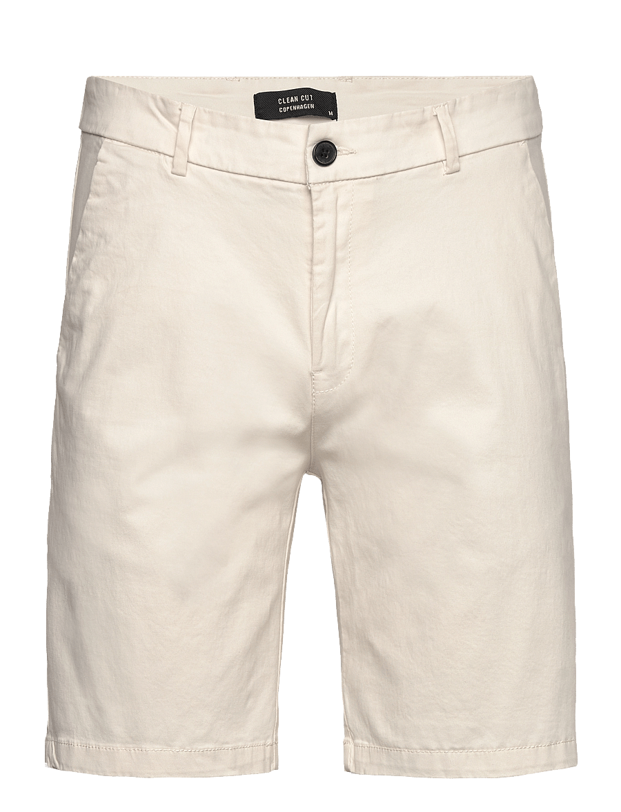 Clean Cut Copenhagen - Milano twill shorts - chino shorts - ecru - 1