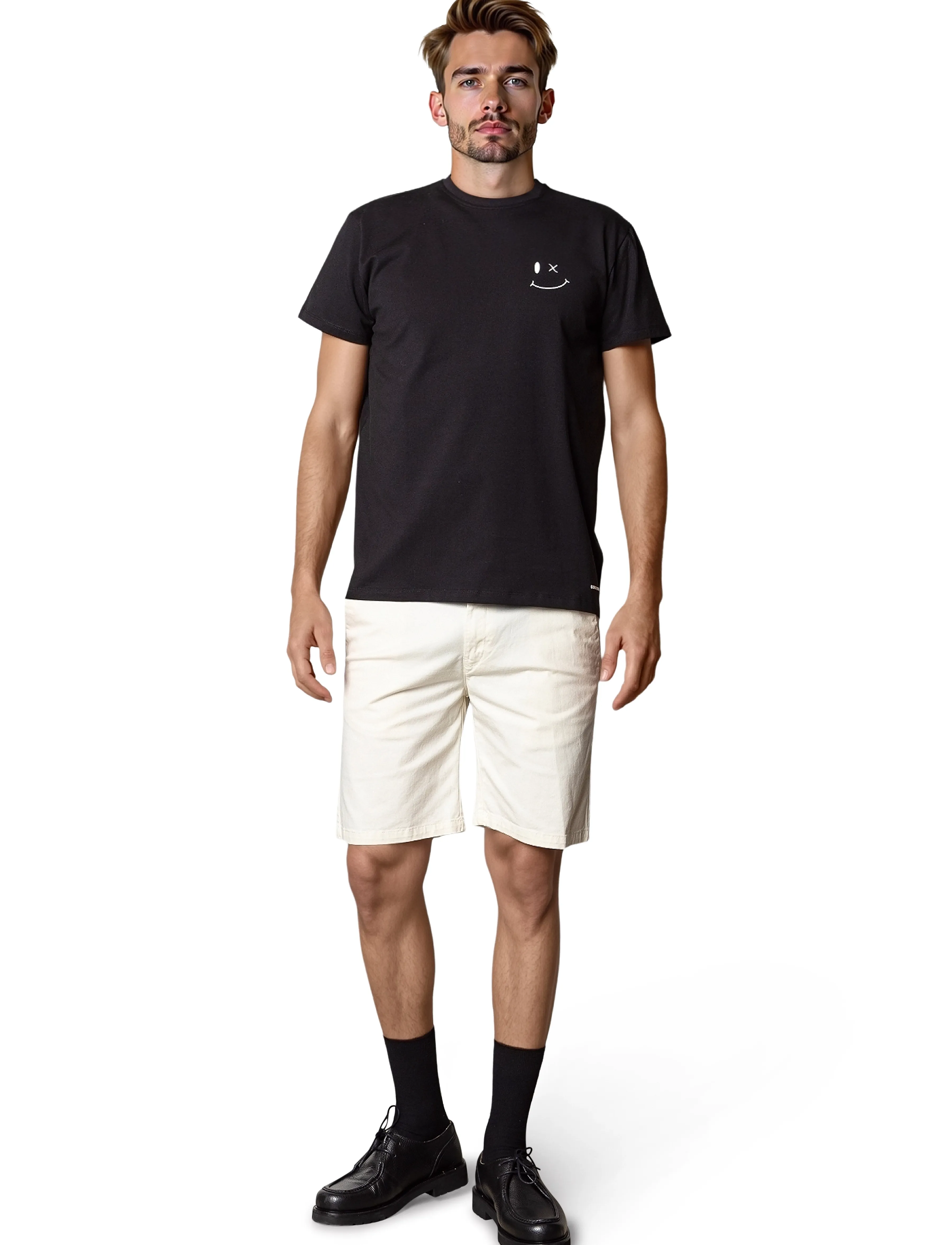 Clean Cut Copenhagen - Milano twill shorts - chino shorts - ecru - 4