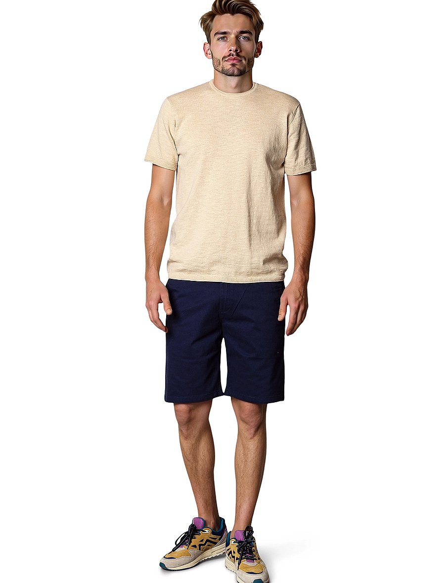 Clean Cut Copenhagen - Milano twill shorts - chinos shorts - navy - 0