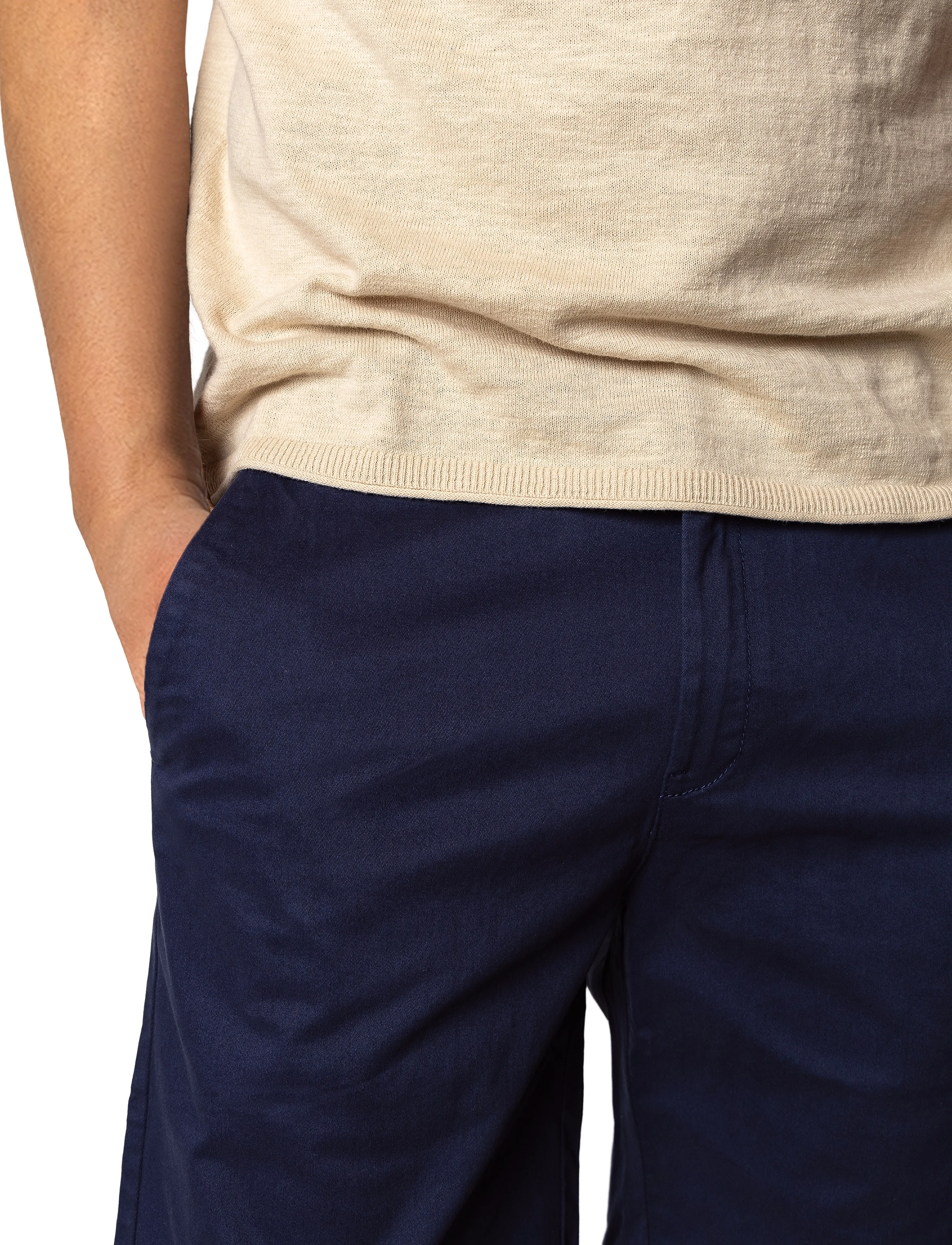Clean Cut Copenhagen - Milano twill shorts - chinos shorts - navy - 4