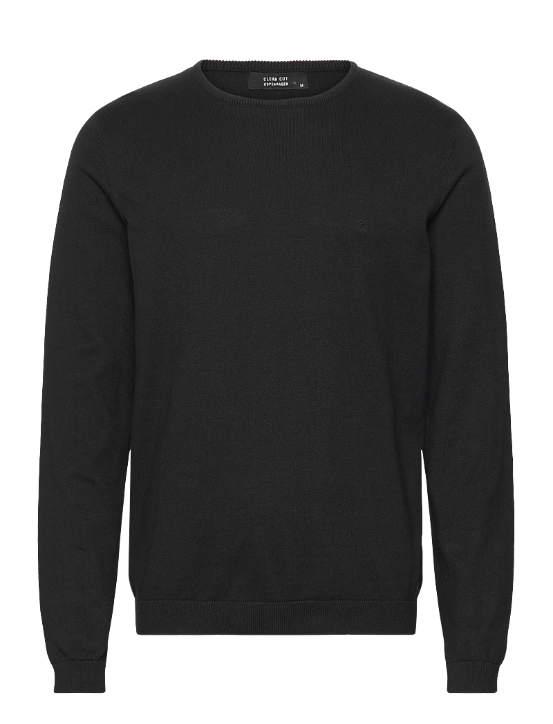 Clean Cut Copenhagen - Claude crewneck knit - rundhalsad - black - 1
