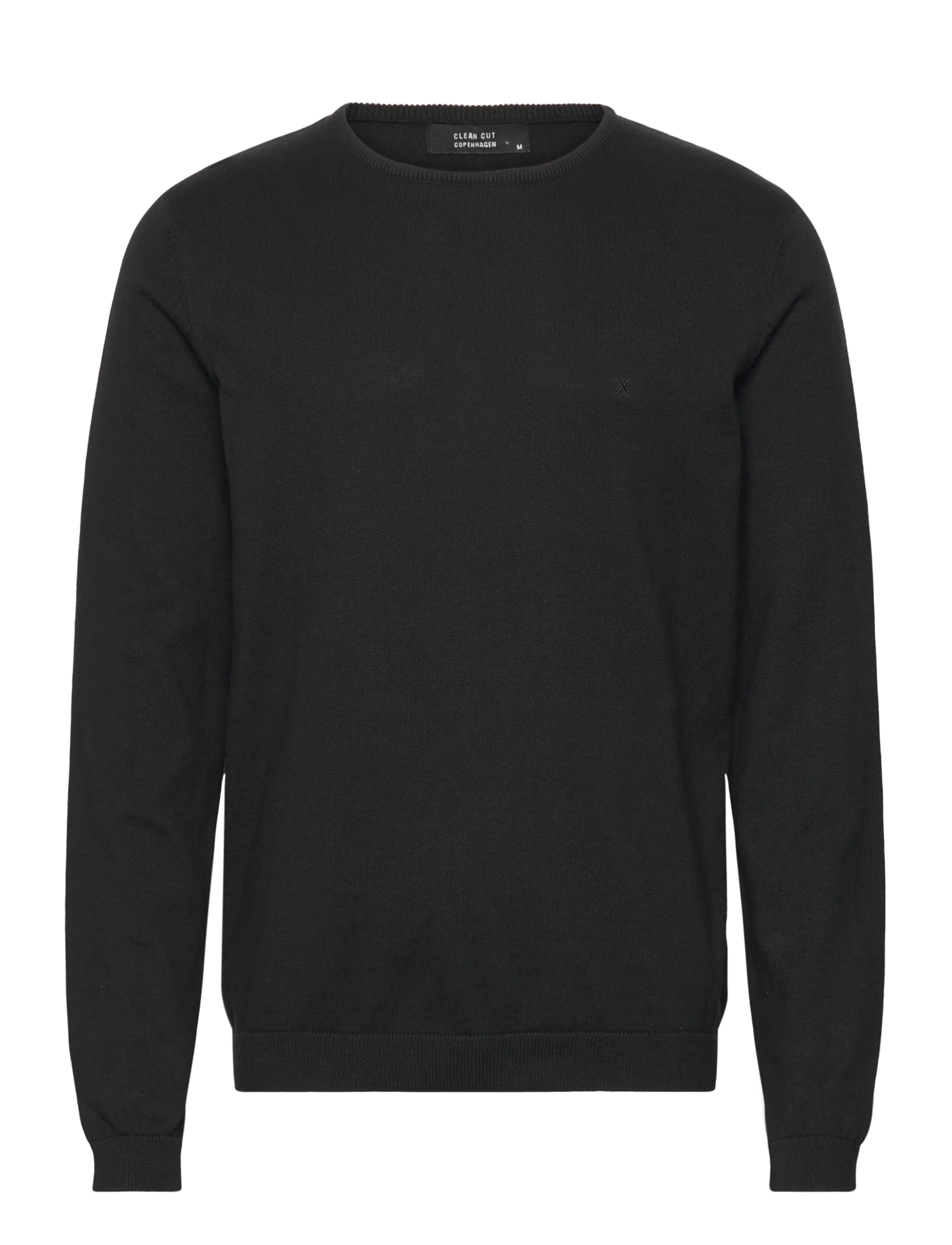 Clean Cut Copenhagen Claude crewneck knit - Strik - BLACK / black