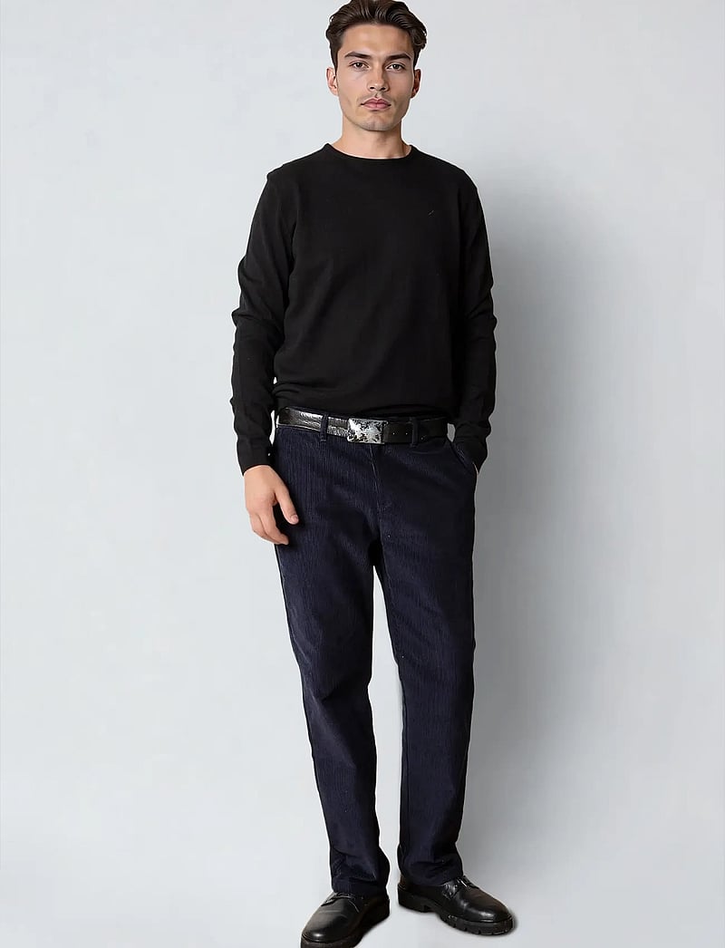 Clean Cut Copenhagen - Claude crewneck knit - rundhalsad - black - 3