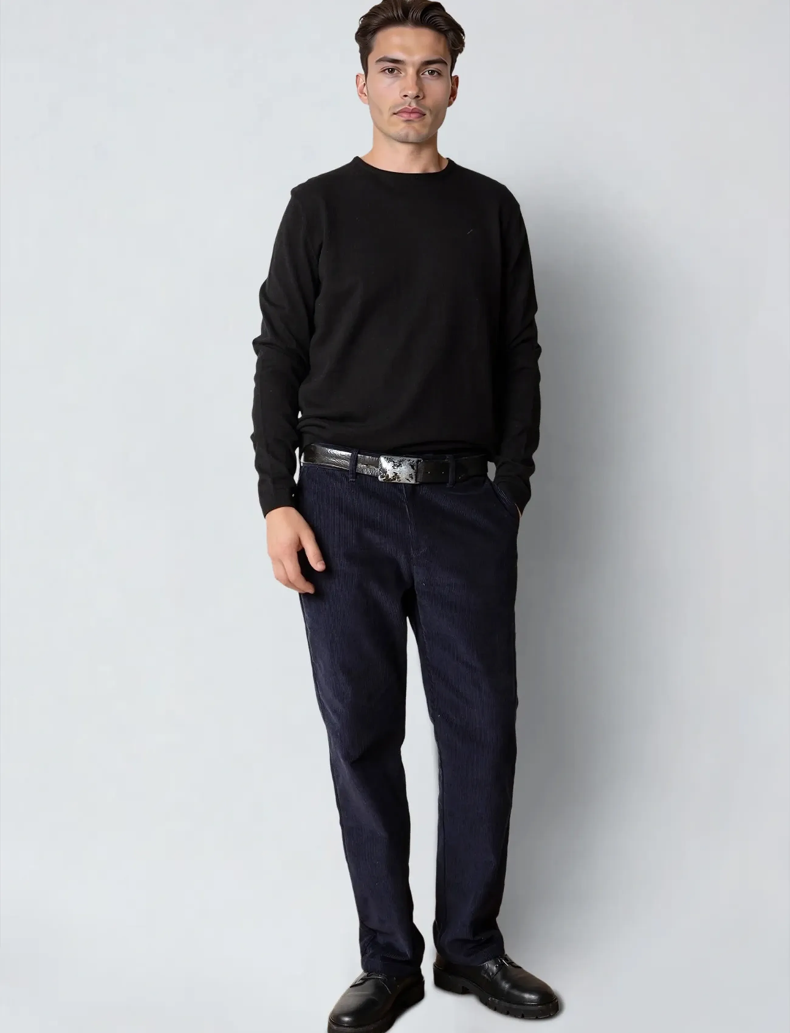 Clean Cut Copenhagen - Claude crewneck knit - rund hals - black - 3