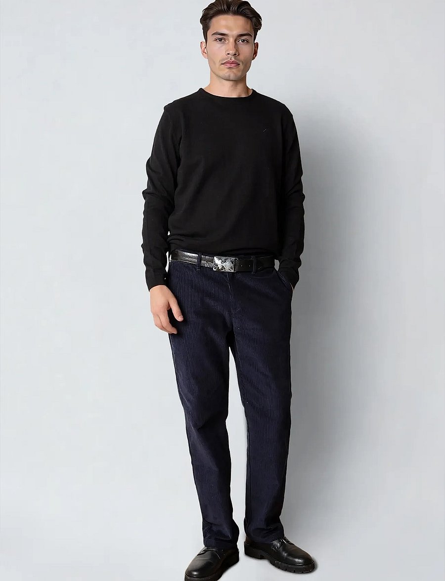 Clean Cut Copenhagen - Claude crewneck knit - rund hals - black - 3