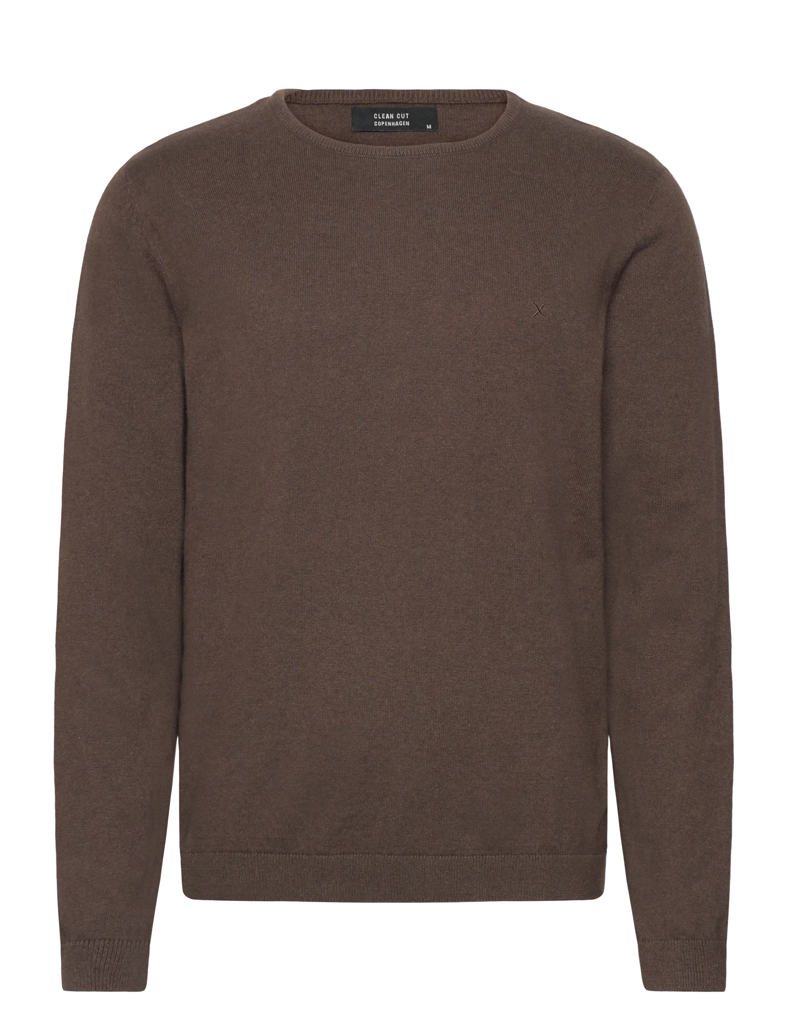 Clean Cut Copenhagen Claude crewneck knit - Strik - BROWN MELANGÈ / brown