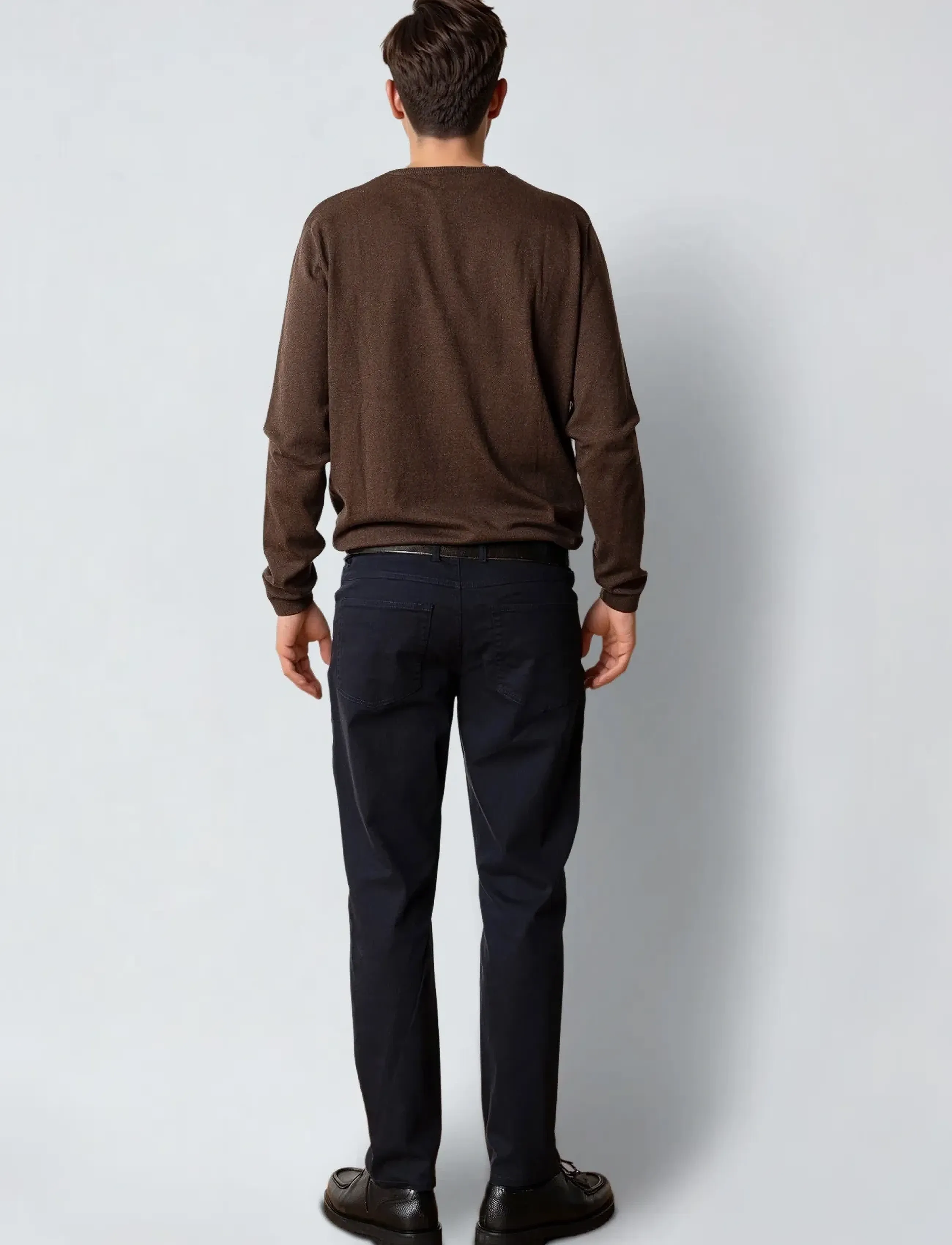 Clean Cut Copenhagen - Claude crewneck knit - rund hals - brown melangÈ - 4