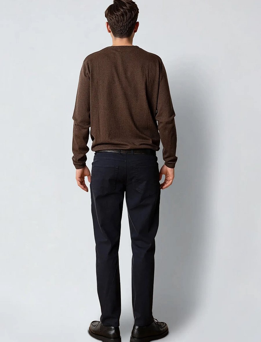 Clean Cut Copenhagen - Claude crewneck knit - rund hals - brown melangÈ - 4